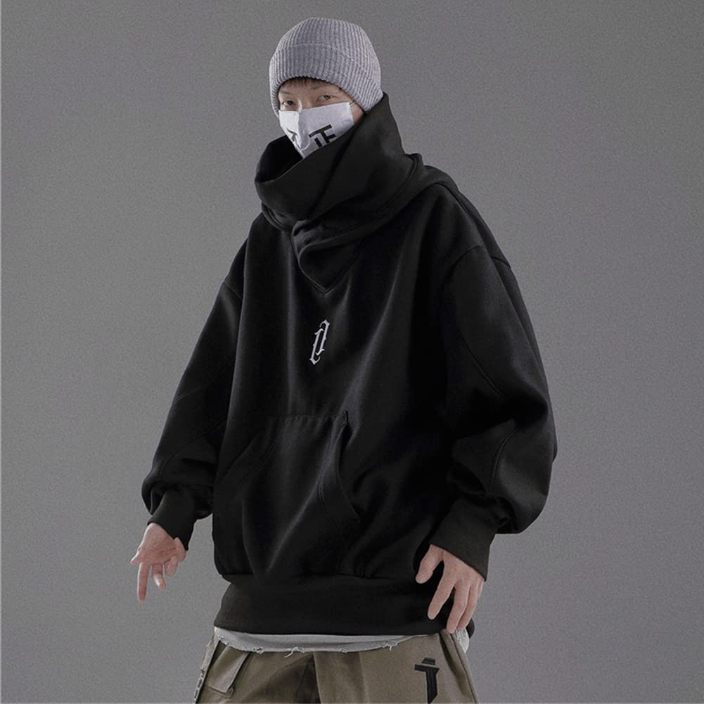 ⭐Ninja Double Neckline Cotton Hip Hop Hoodie™ | Next level street style