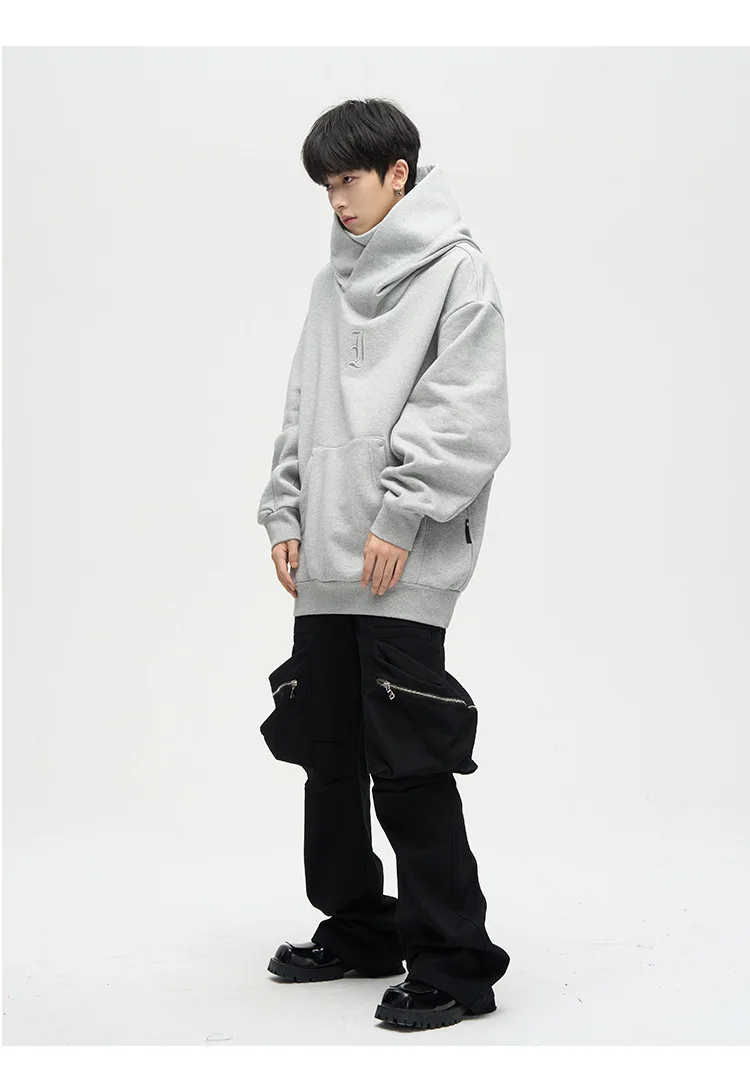 ⭐Ninja Double Neckline Cotton Hip Hop Hoodie™ | Next level street style