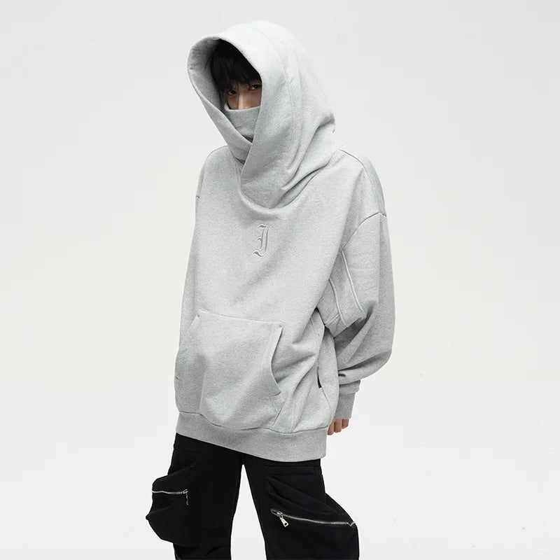 ⭐Ninja Double Neckline Cotton Hip Hop Hoodie™ | Next level street style