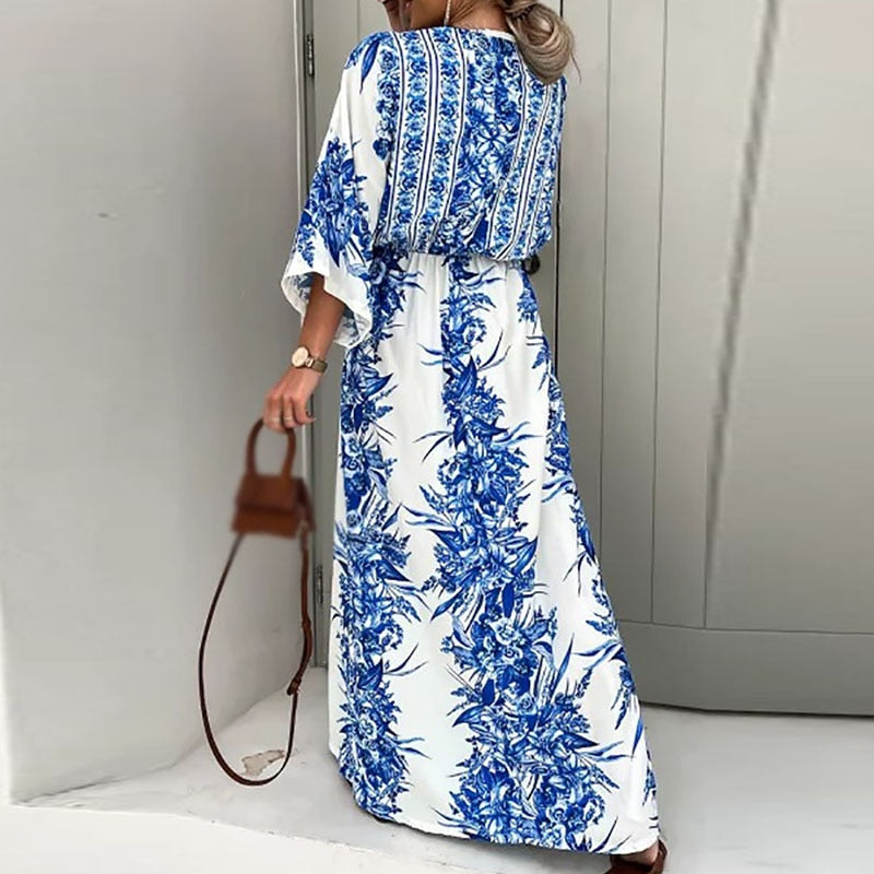 Maxi jurk met wijde mouwen | Comfortabel en stijlvol