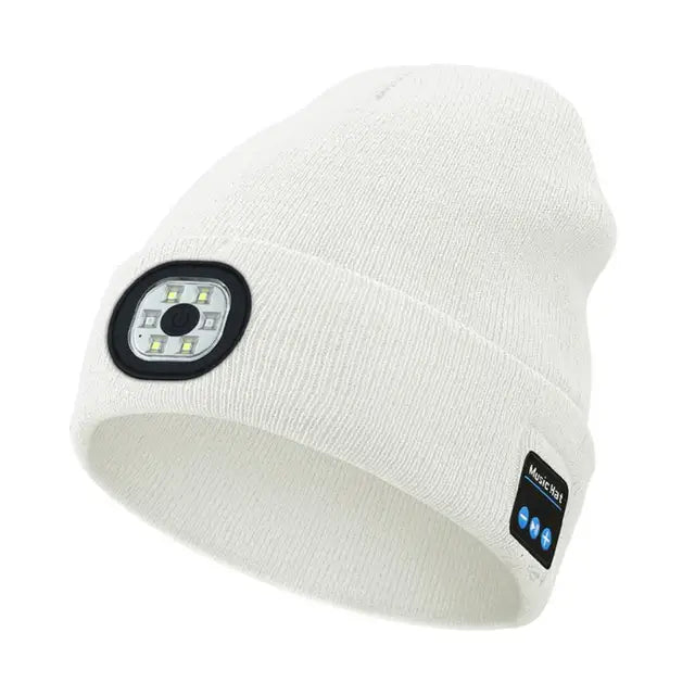 Bluetooth Muts met LEDlicht™ | Geeft je warmte, licht en muziek in de kou