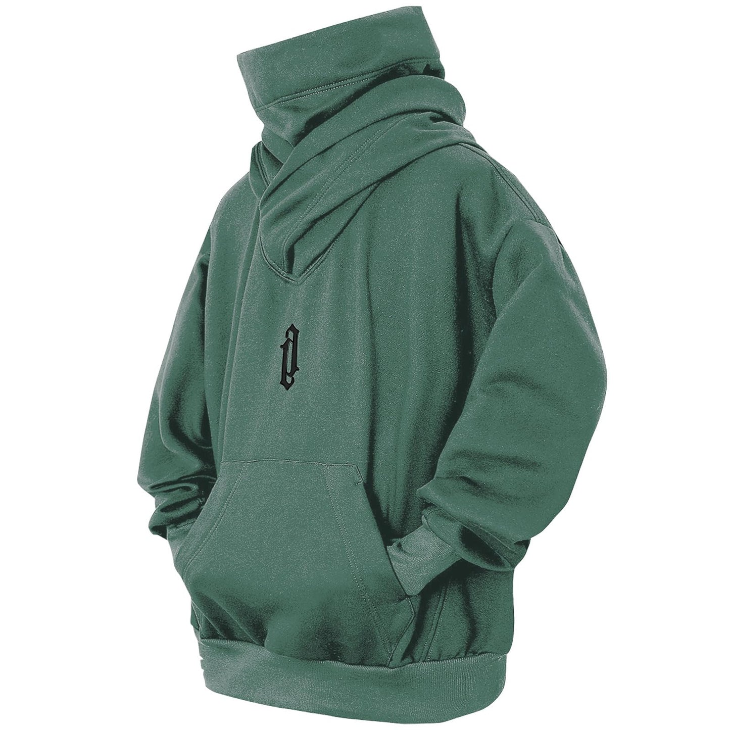 ⭐Ninja Double Neckline Cotton Hip Hop Hoodie™ | Next level street style