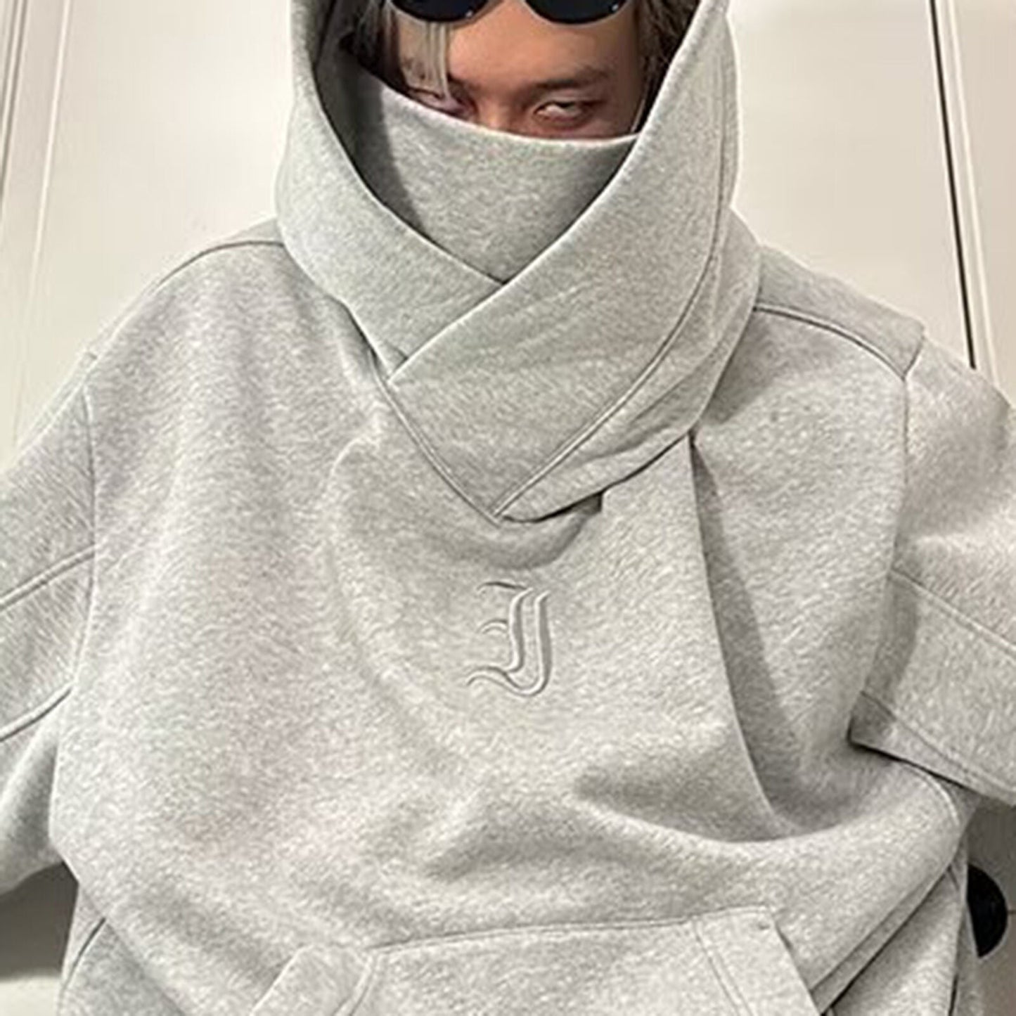 ⭐Ninja Double Neckline Cotton Hip Hop Hoodie™ | Next level street style