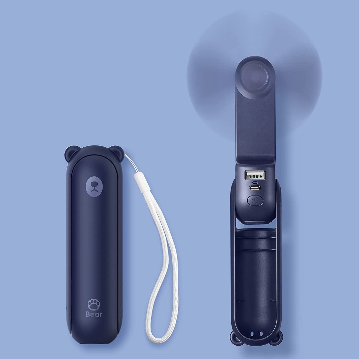 Glampy-Fan™ | Draagbare Mini Ventilator + Powerbank + Zaklamp in 1 GADGET