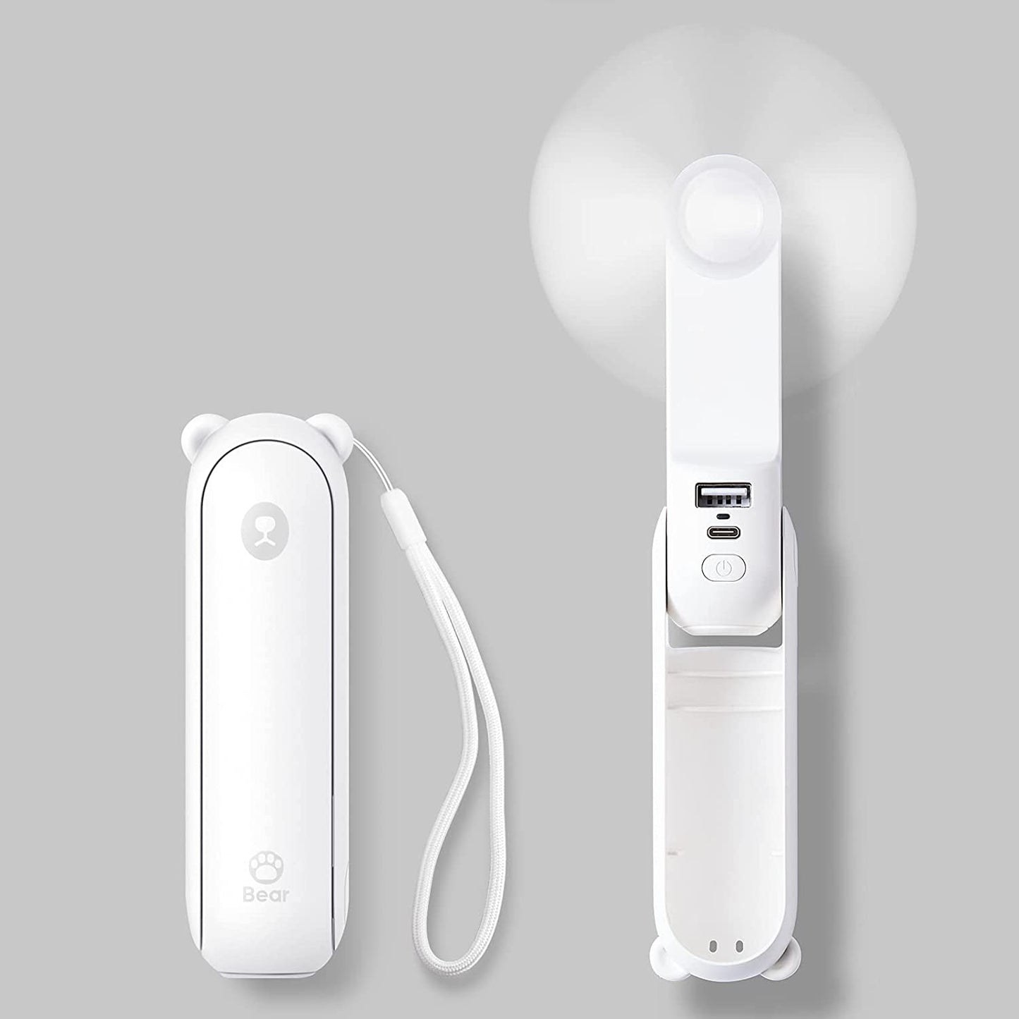 Glampy-Fan™ | Draagbare Mini Ventilator + Powerbank + Zaklamp in 1 GADGET