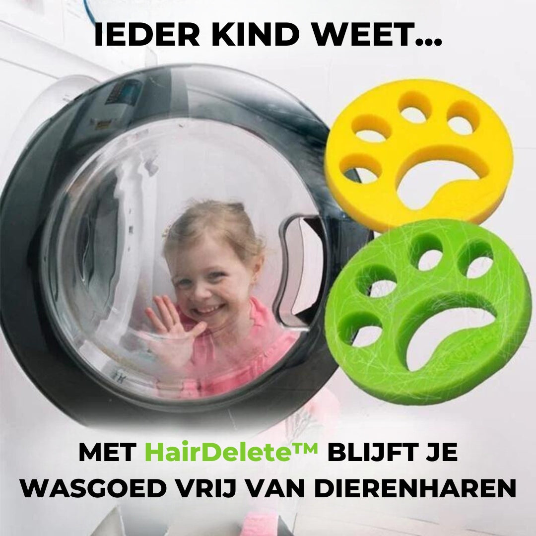Haar&PluisWeg™ - Verwijdert haren en pluizen bij het wassen en drogen