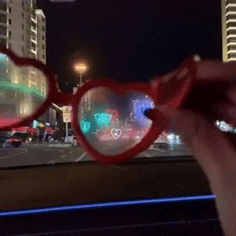Love bril - al het licht verandert in hartjes