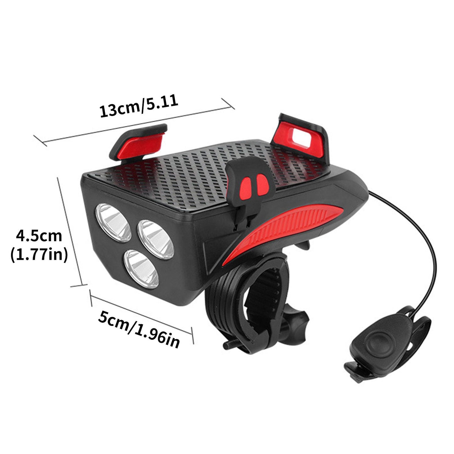 CyberCruiser™ | Multifunctionele 4-in-1 Fietslamp en Telefoonhouder