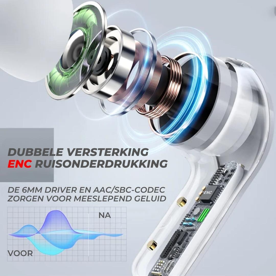 MaxiPods™ - Waterdichte draadloze oortjes met noise cancelling