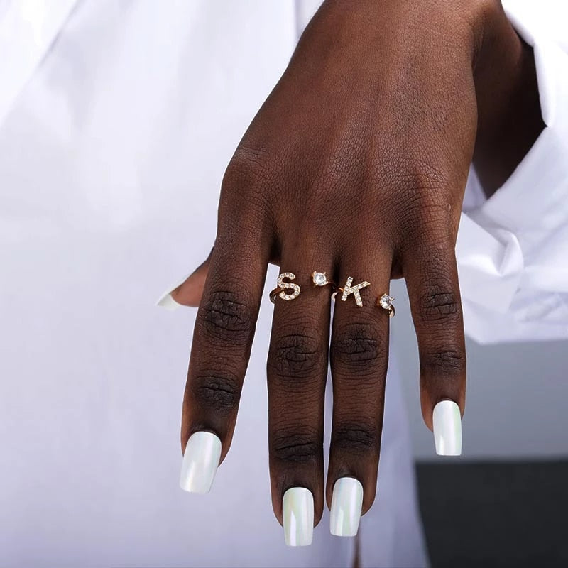Letter-Ring⢠| Customized One-size ringš