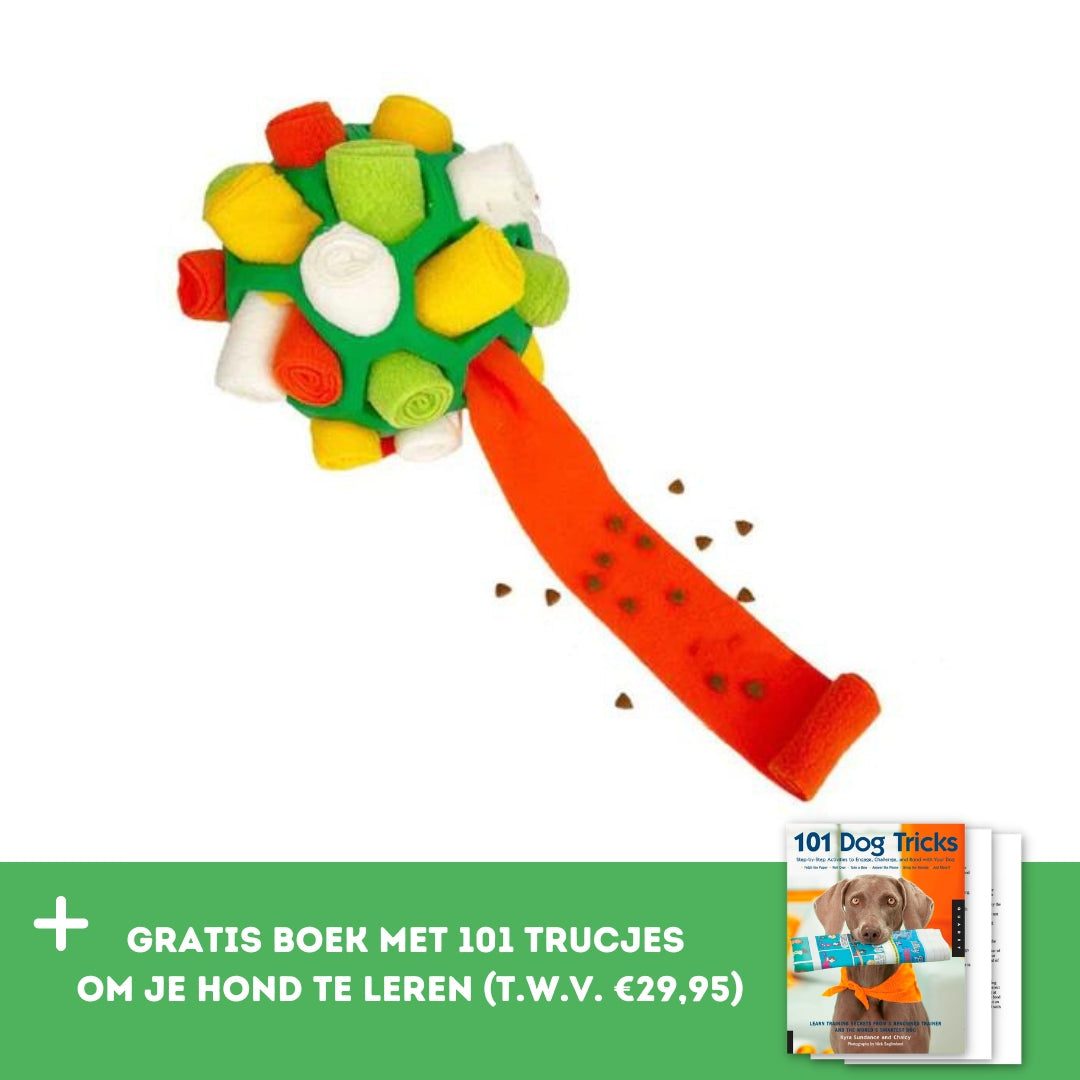 Snuf&Snack Bal™ - Speelplezier en smullen voor je viervoeter!