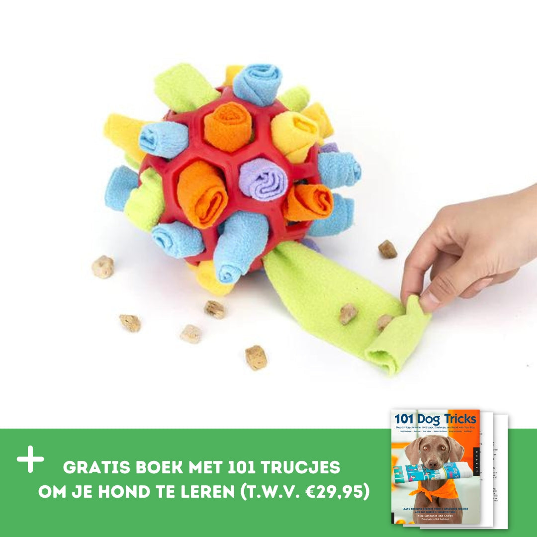 Snuf&Snack Bal™ - Speelplezier en smullen voor je viervoeter!