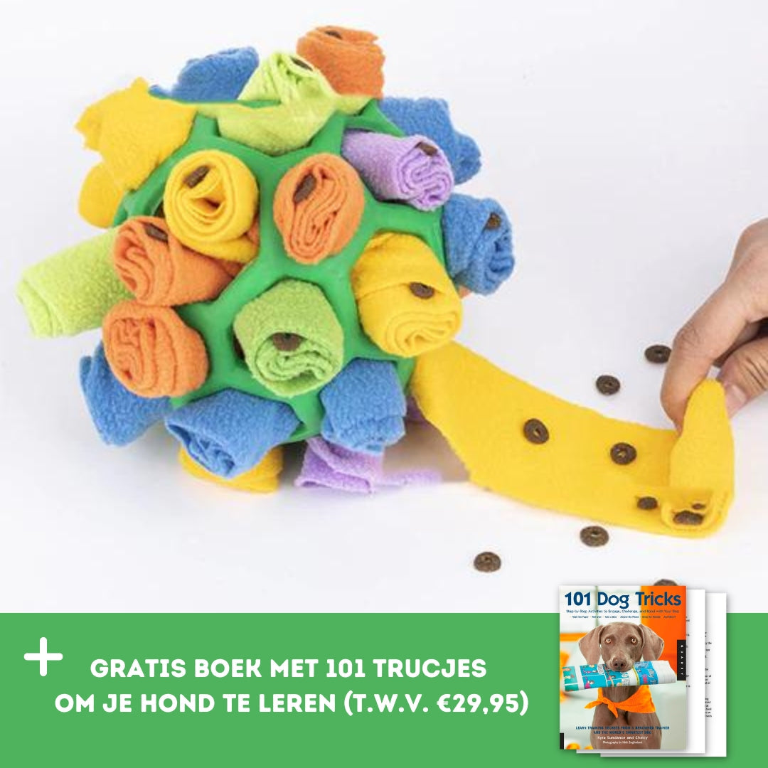 Snuf&Snack Bal™ - Speelplezier en smullen voor je viervoeter!