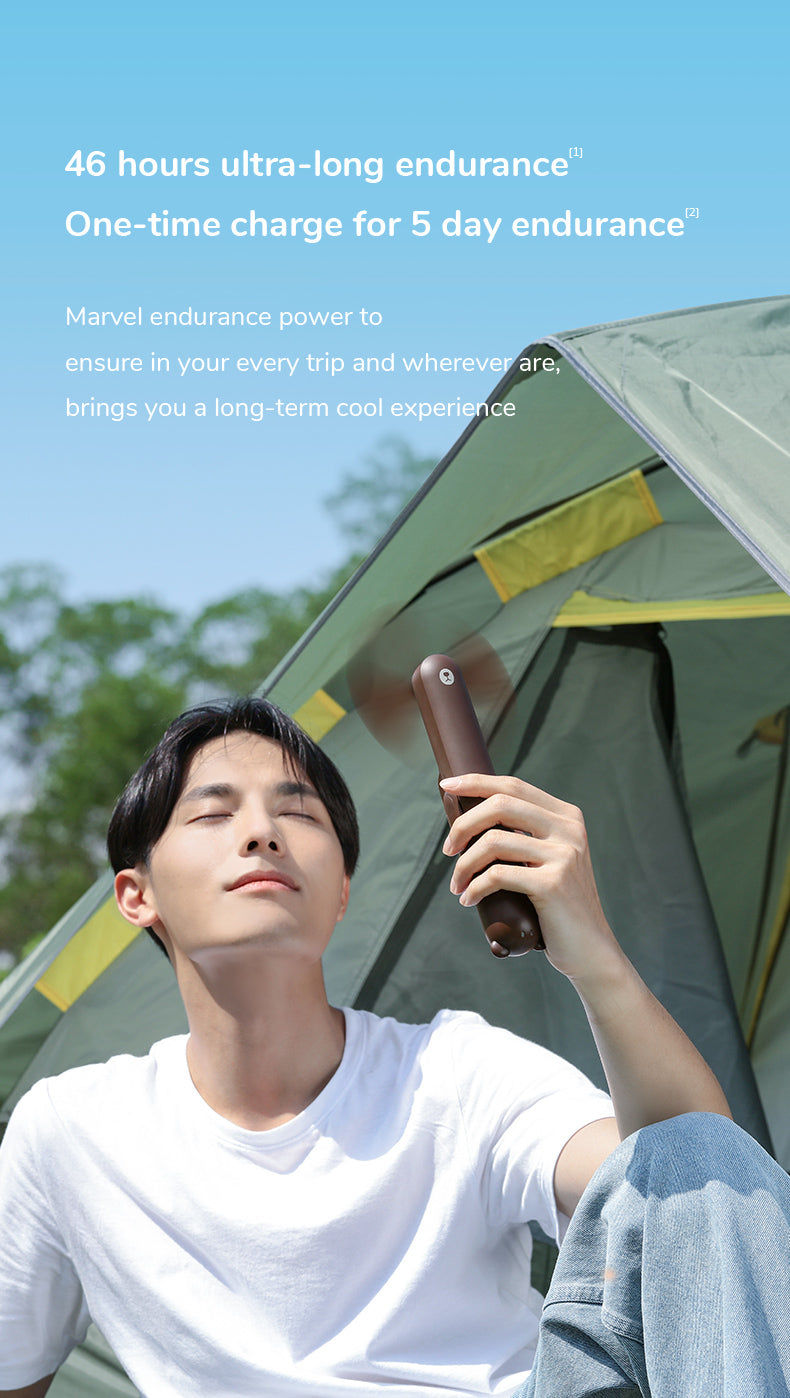 Glampy-Fan™ | Draagbare Mini Ventilator + Powerbank + Zaklamp in 1 GADGET