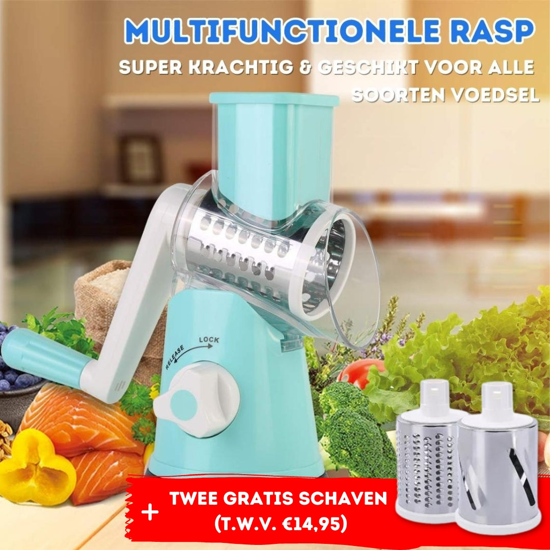 PowerRasp™ - Snel gezond voedsel op tafel, nu met 2 gratis schaven t.w.v. 14,95