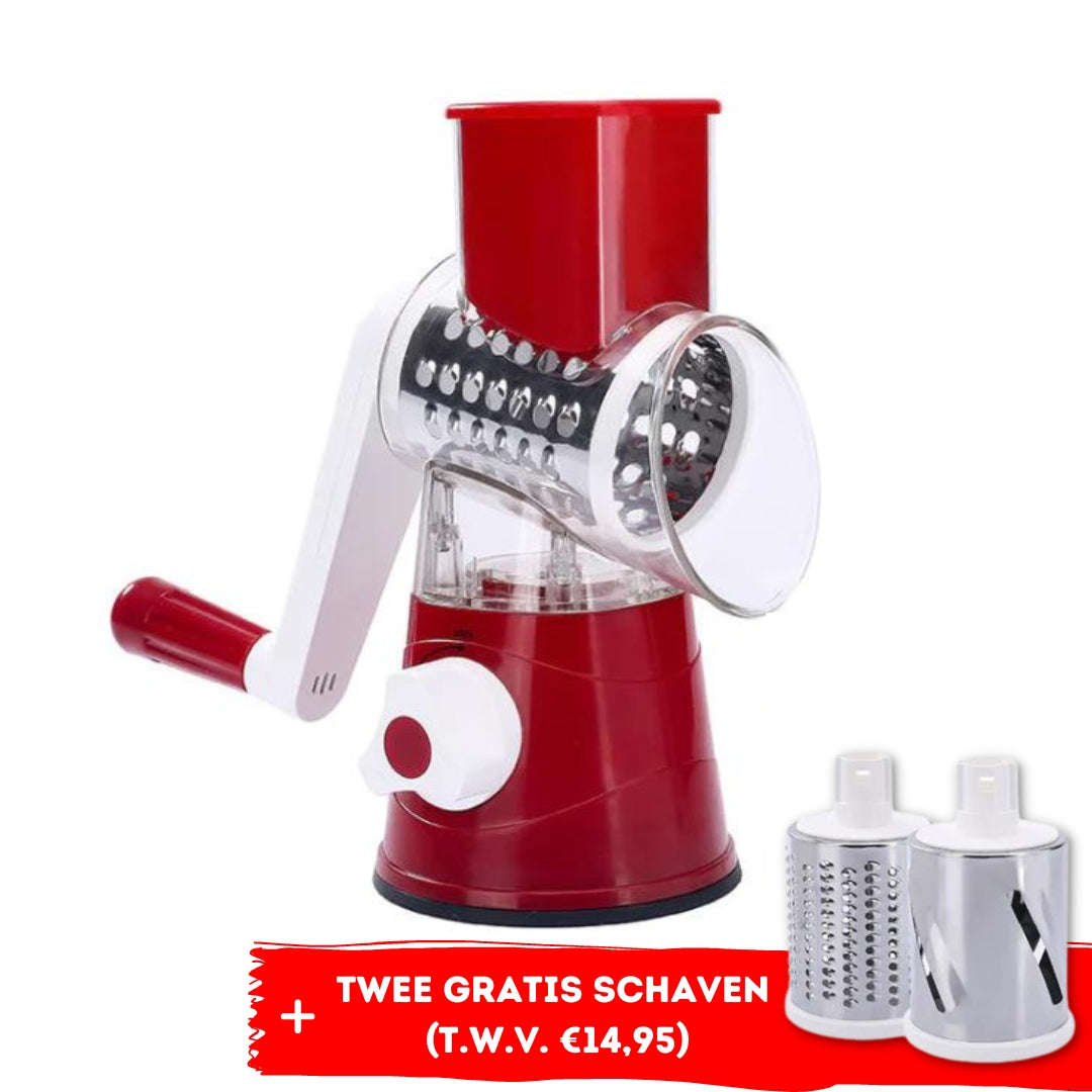 PowerRasp™ - Snel gezond voedsel op tafel, nu met 2 gratis schaven t.w.v. 14,95