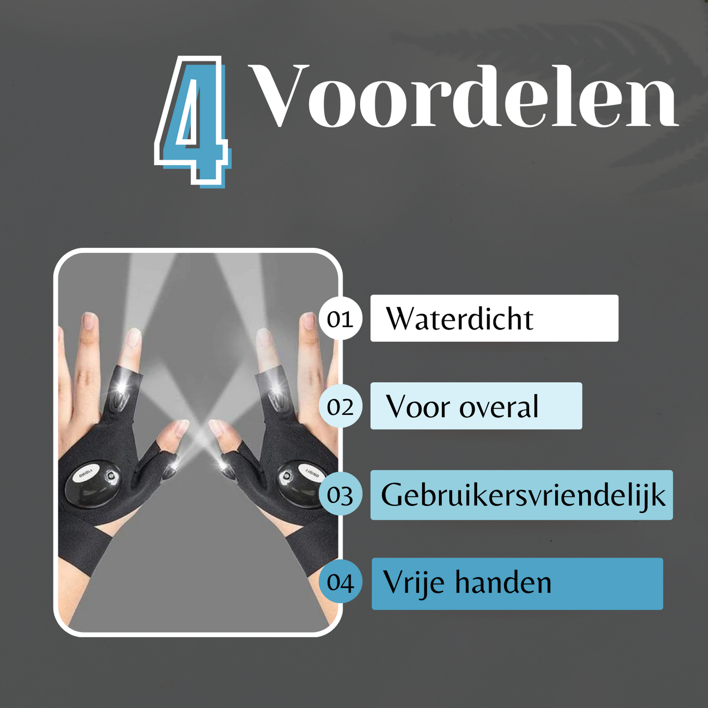 LED Handschoen™ | handsfree licht in het donker
