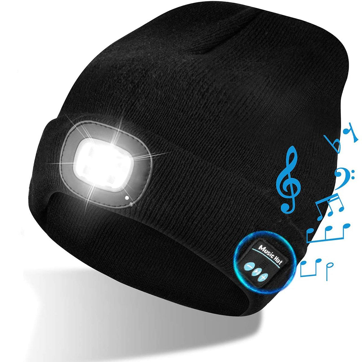Bluetooth Muts met LEDlicht™ | Geeft je warmte, licht en muziek in de kou
