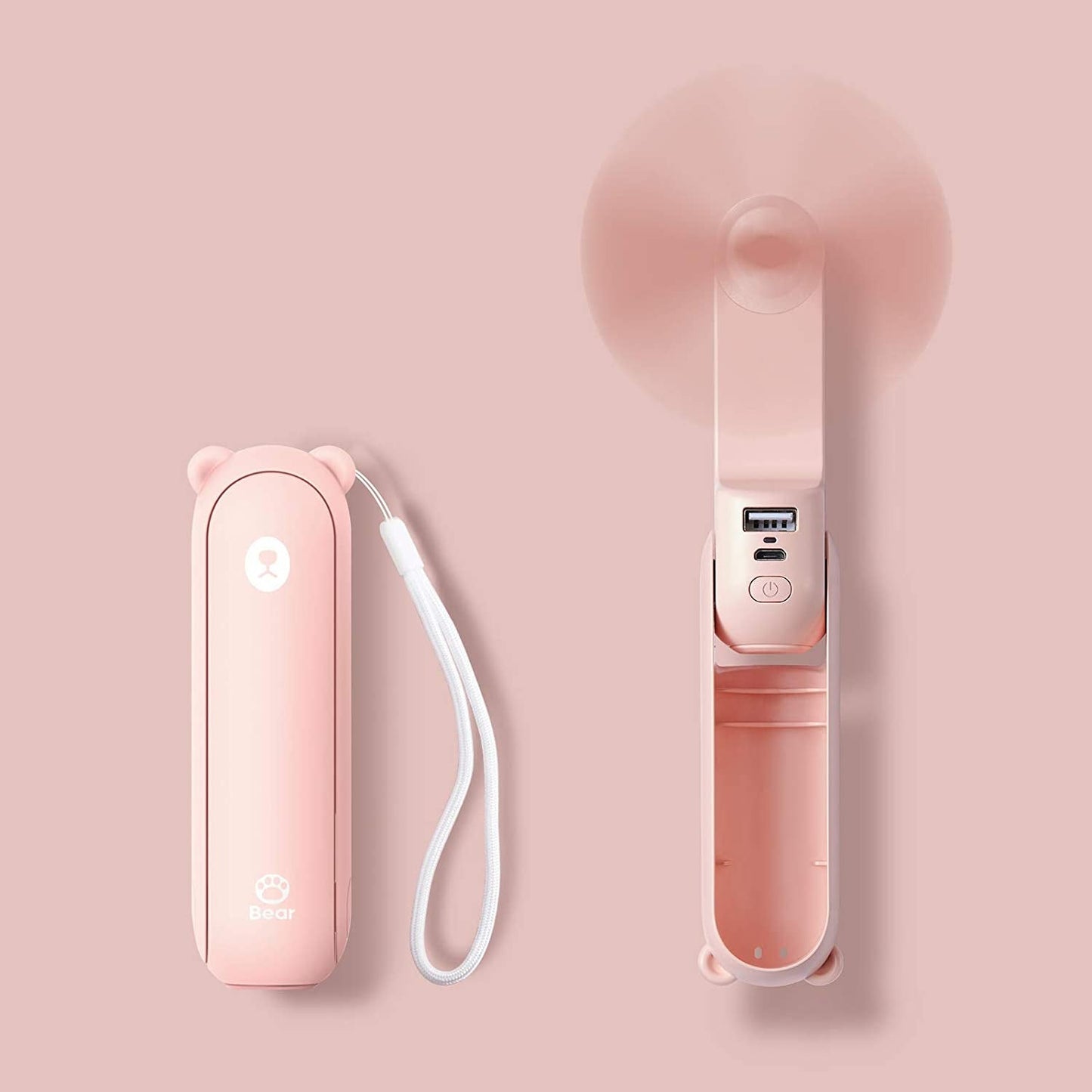 Glampy-Fan™ | Draagbare Mini Ventilator + Powerbank + Zaklamp in 1 GADGET