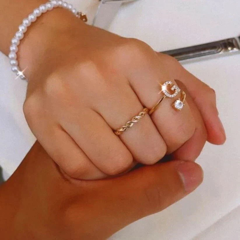 Letter-Ring⢠| Customized One-size ringš