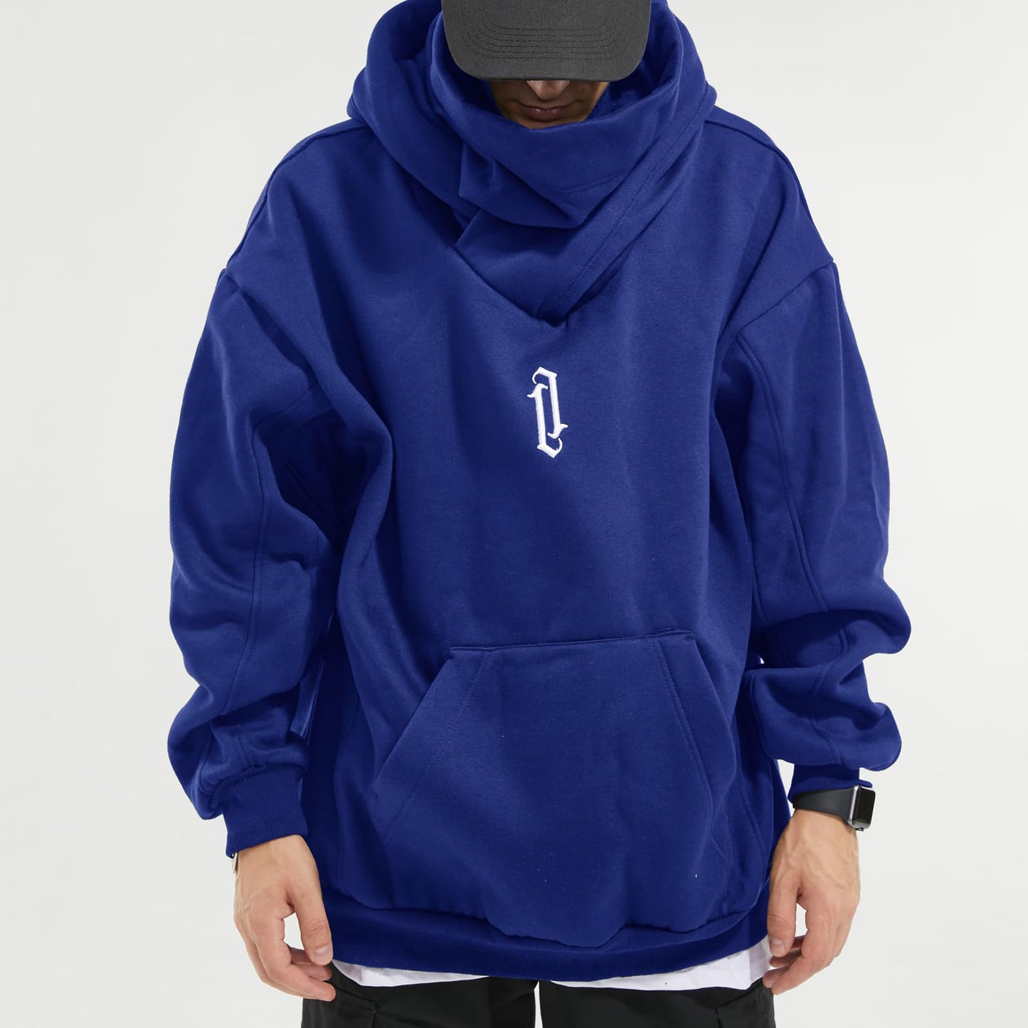 ⭐Ninja Double Neckline Cotton Hip Hop Hoodie™ | Next level street style