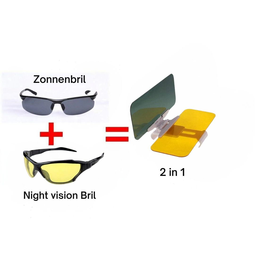 ClearView Auto-Dim Zonneklep™ | Nooit meer verblind