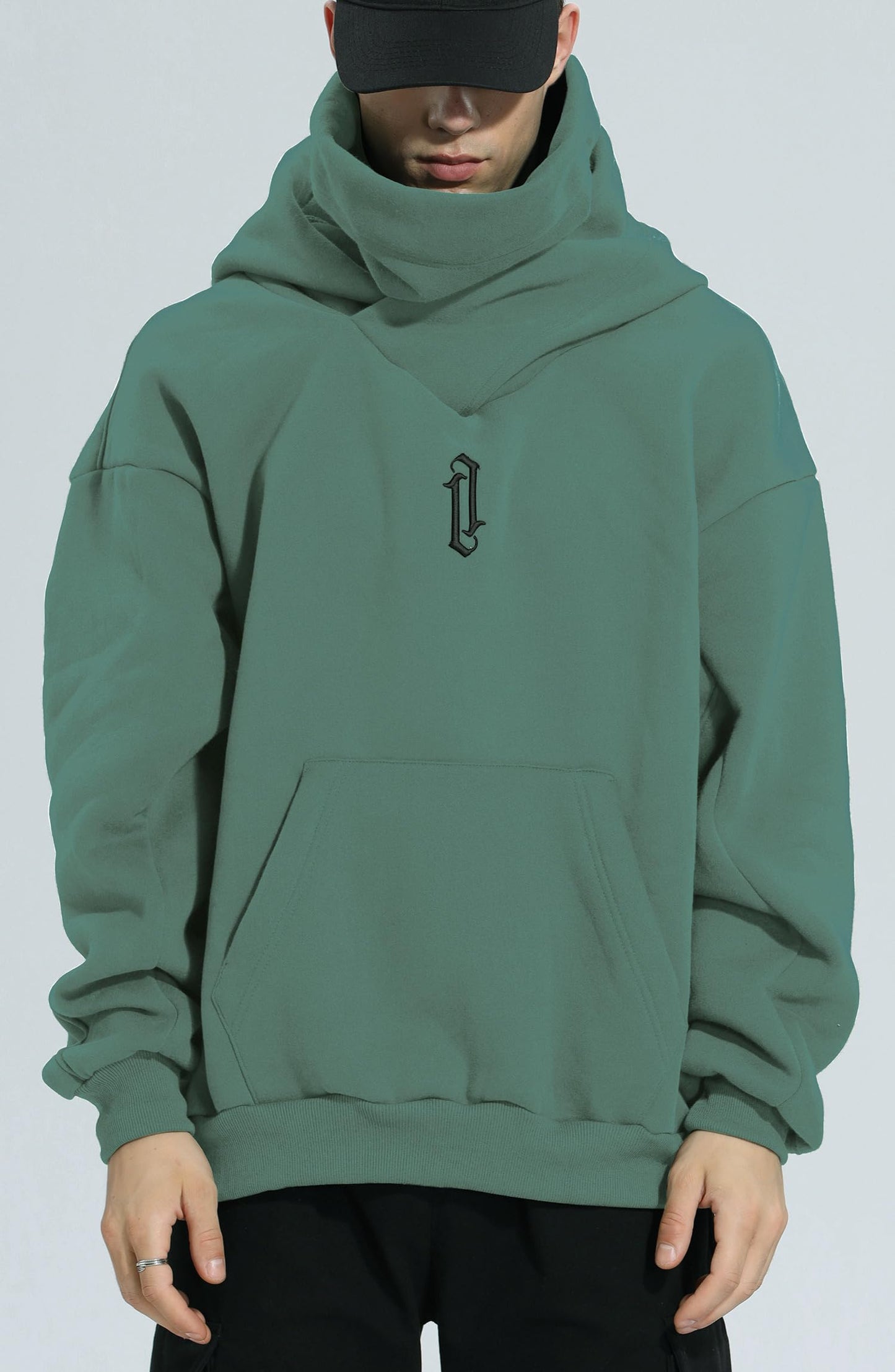 ⭐Ninja Double Neckline Cotton Hip Hop Hoodie™ | Next level street style