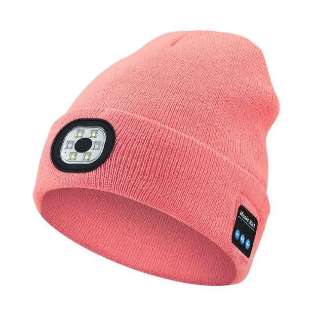Bluetooth Muts met LEDlicht™ | Geeft je warmte, licht en muziek in de kou