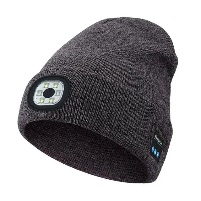 Bluetooth Muts met LEDlicht™ | Geeft je warmte, licht en muziek in de kou