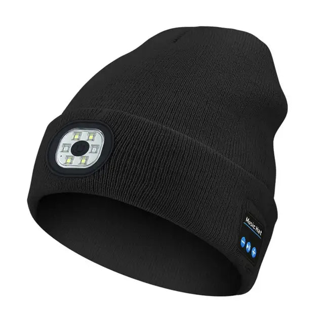 Bluetooth Muts met LEDlicht™ | Geeft je warmte, licht en muziek in de kou