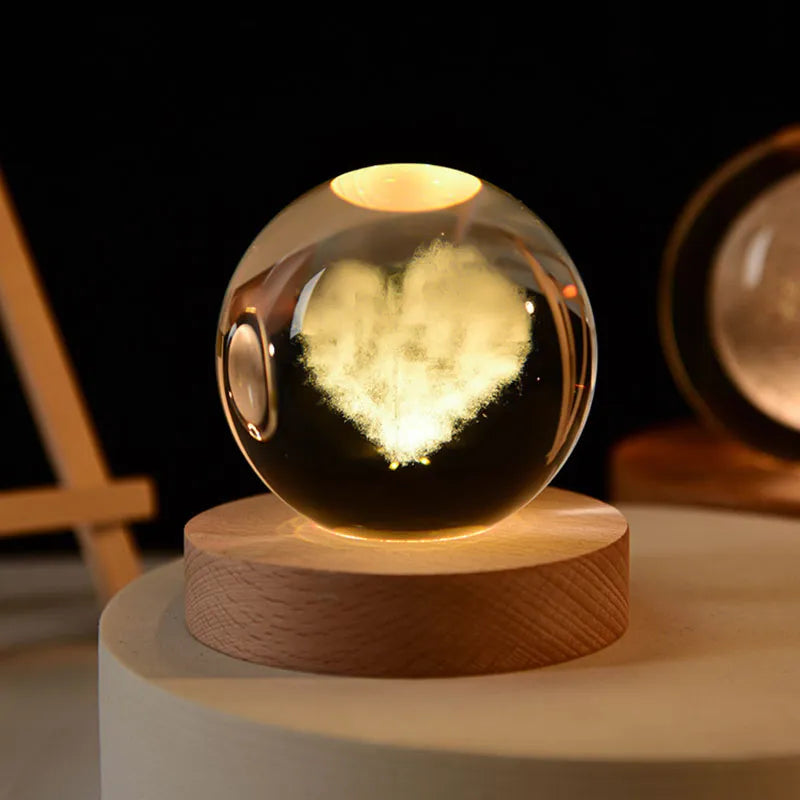 3D Kristallen Bol Lamp™ | Geeft iedere ruimte een nieuwe dimensie