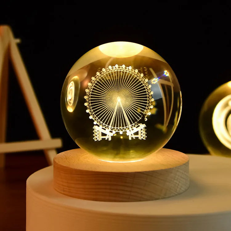 3D Kristallen Bol Lamp™ | Geeft iedere ruimte een nieuwe dimensie