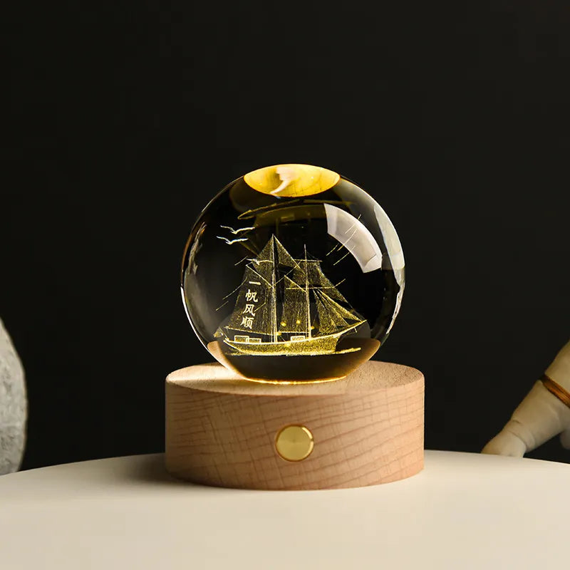 3D Kristallen Bol Lamp™ | Geeft iedere ruimte een nieuwe dimensie
