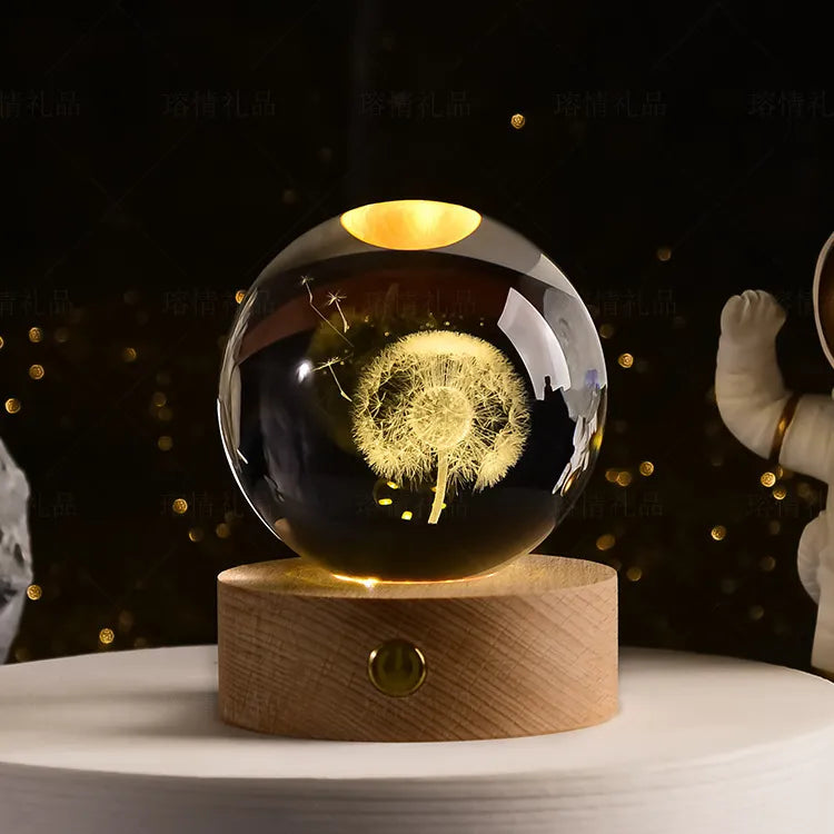 3D Kristallen Bol Lamp™ | Geeft iedere ruimte een nieuwe dimensie
