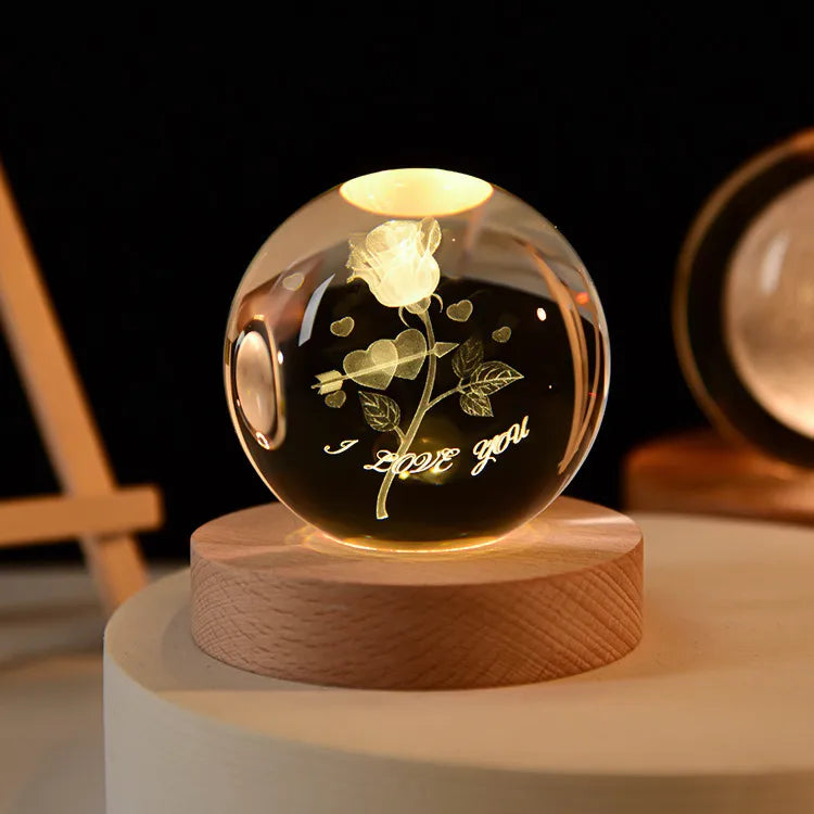 3D Kristallen Bol Lamp™ | Geeft iedere ruimte een nieuwe dimensie