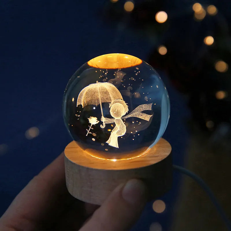3D Kristallen Bol Lamp™ | Geeft iedere ruimte een nieuwe dimensie