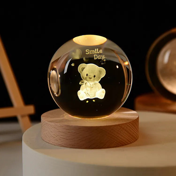3D Kristallen Bol Lamp™ | Geeft iedere ruimte een nieuwe dimensie