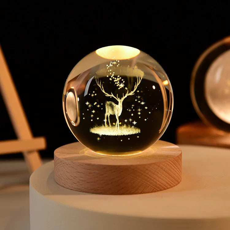 3D Kristallen Bol Lamp™ | Geeft iedere ruimte een nieuwe dimensie