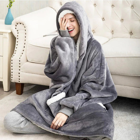 Blanket Hoodie™ | Heerlijk warm en comfy de kou doorstaan