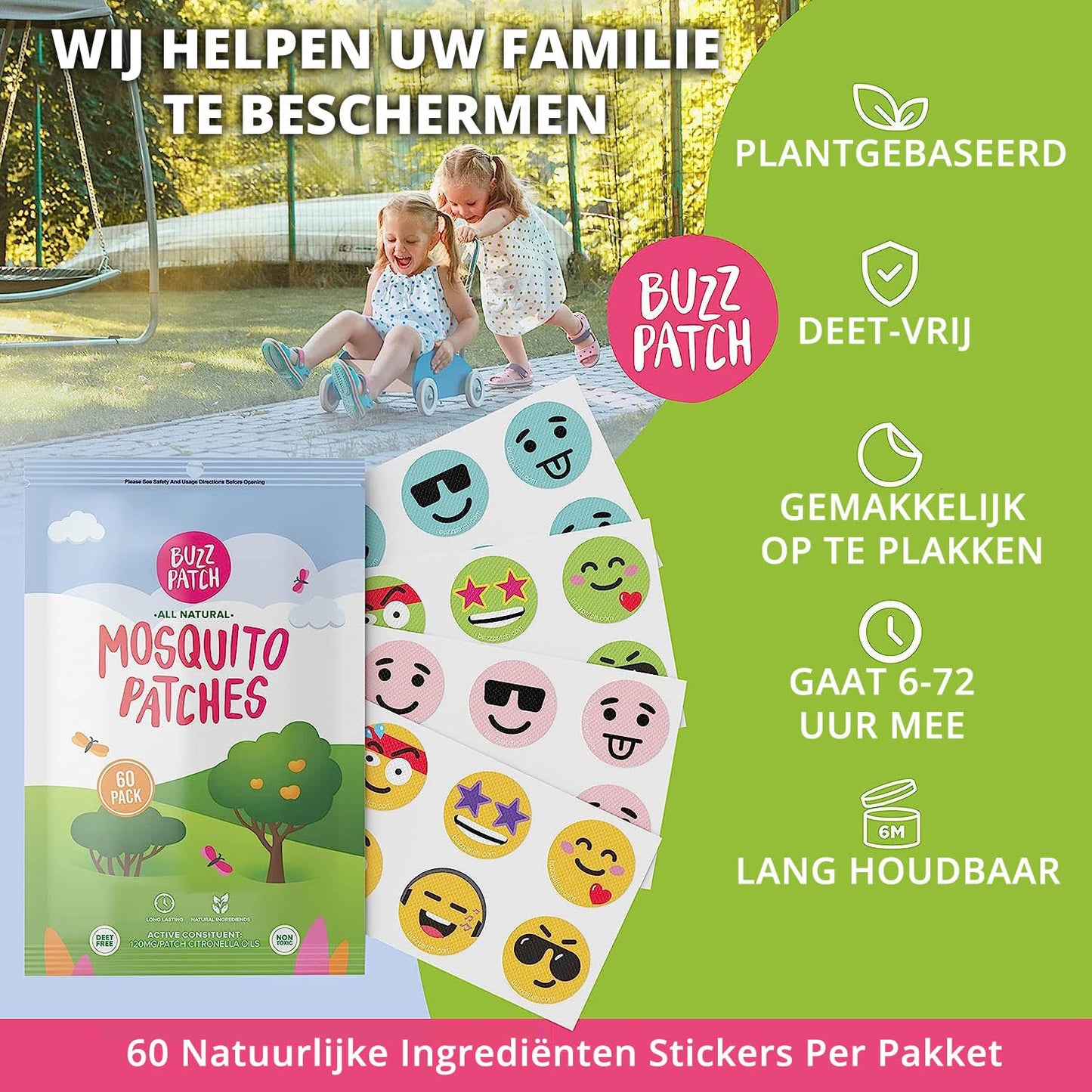 BuzzPatch™- beschermt tegen muggen