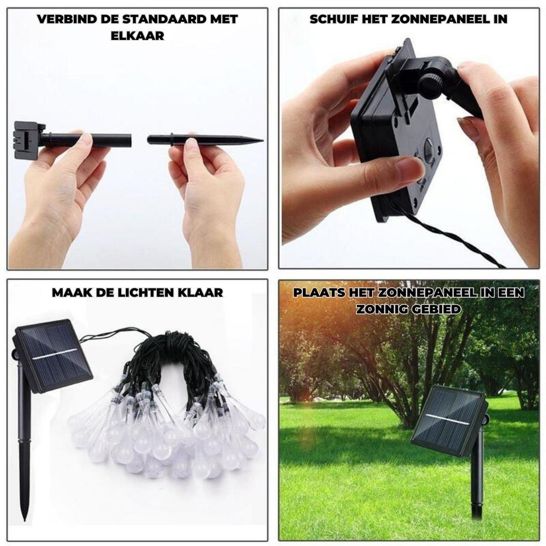 AquaDrop™ - 20 waterdichte lichtjes op zonne-energie, je tuin gratis verlicht!