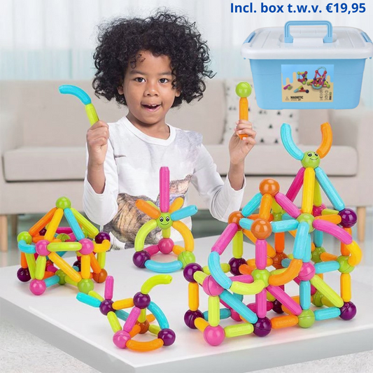 Magnetoy™ | Educatief Magnetisch Speelgoed Incl. GRATIS Opslagbox t.w.v €19.95