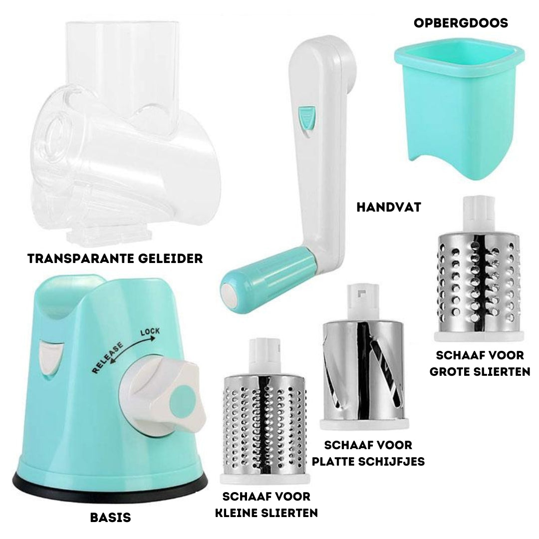 PowerRasp™ - Snel gezond voedsel op tafel, nu met 2 gratis schaven t.w.v. 14,95
