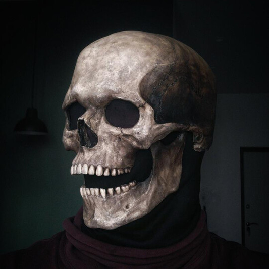 Schedel Masker met bewegende kaak™ | Angstaanjagend echt!
