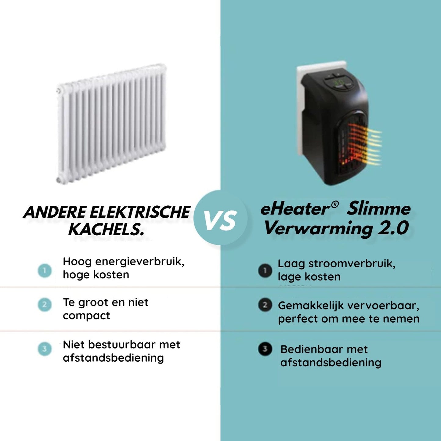 eHeater® 2.0 | Blijf warm zonder hoge gasrekening!