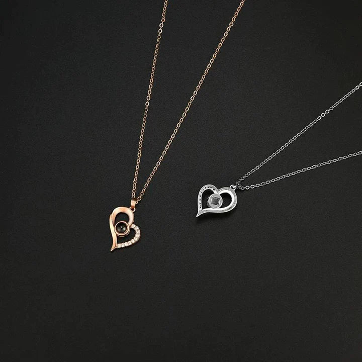 100 TALEN IK HOU VAN JOU IN HARTVORM KETTING™ - de mooiste liefdes ketting
