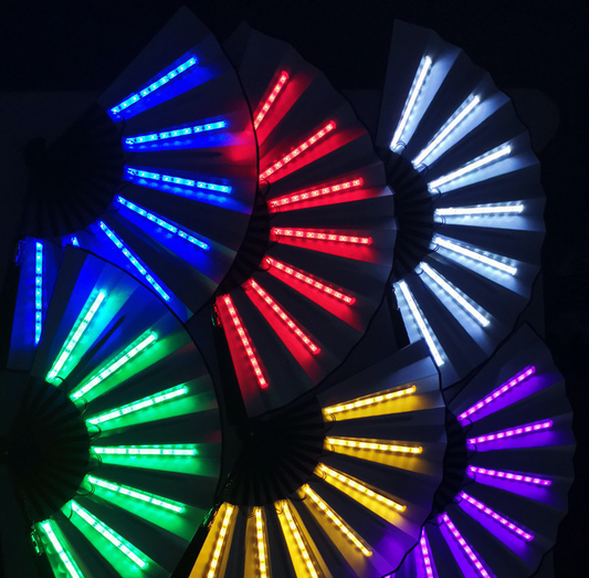 Festival Led Waaier™- Blijf koel op ieder feestje  en vind elkaar gemakkelijk (1+1 gratis)