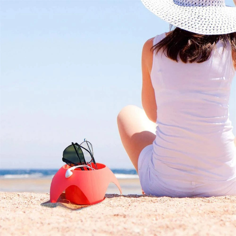 Cuphouder™ | Nooit meer zand aan je drankje of spullen!